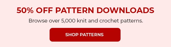 50% Off Pattern Downloads