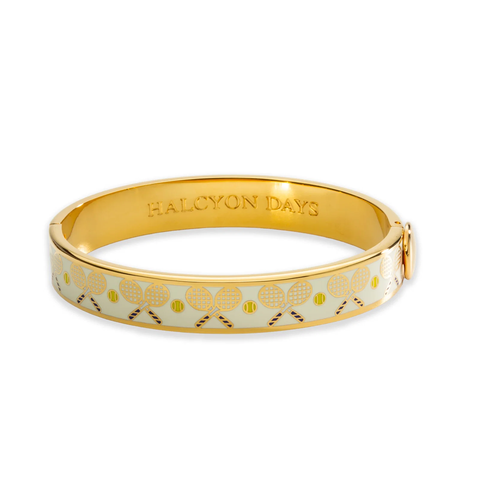 Image of Tennis Racket & Ball Cream Bangle