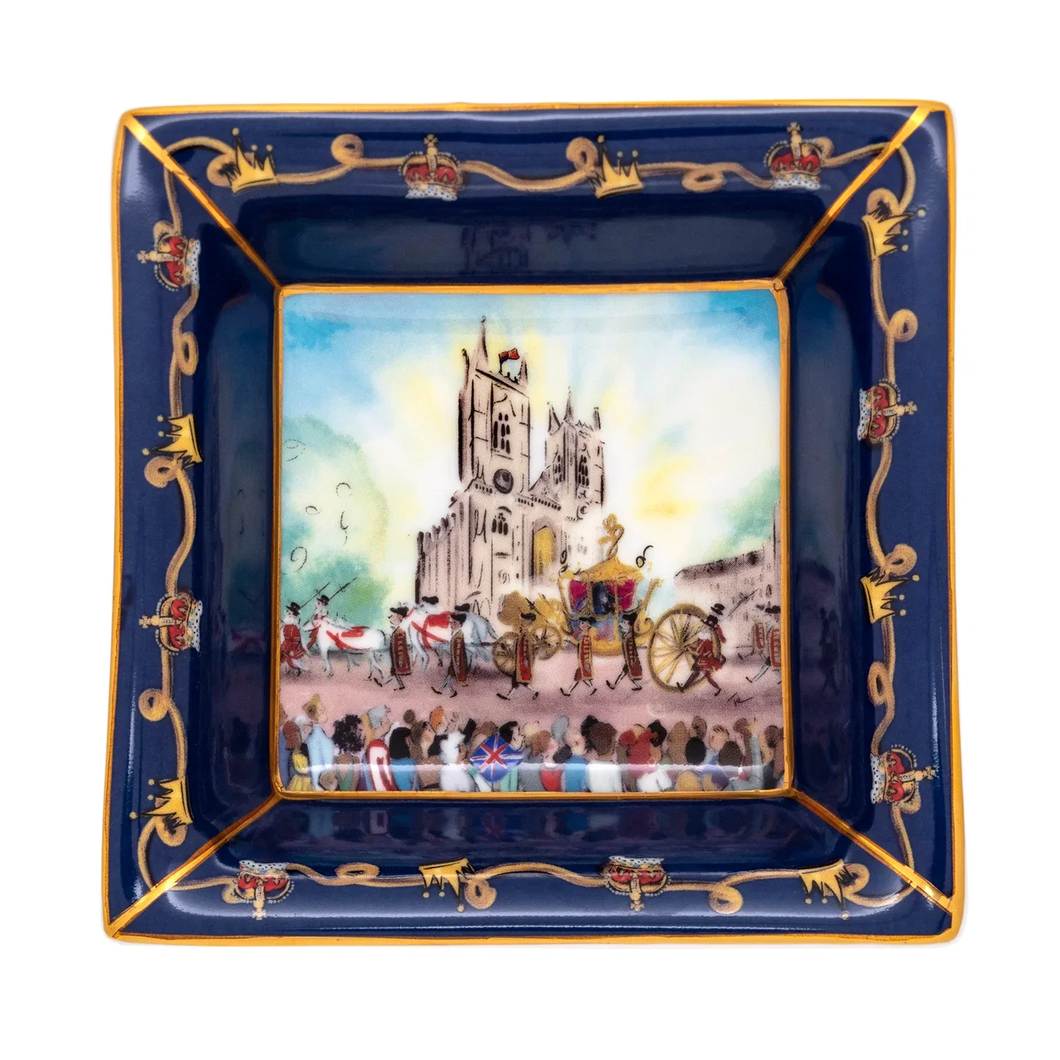 Image of Pageantry at Westminster Abbey Square Trinket Tray