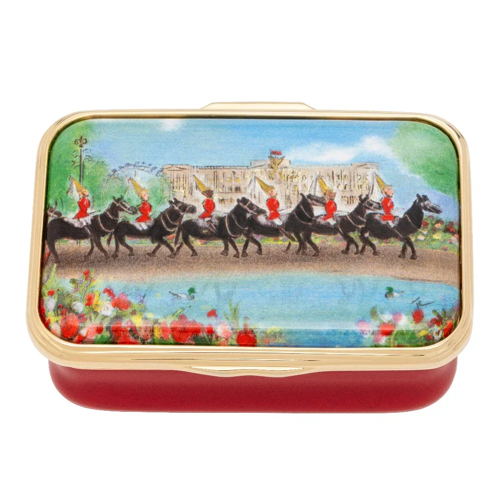Image of Life Guards on Parade Enamel Box