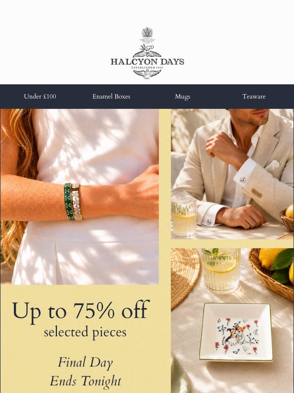 The Bank Holiday Sale Ends Tonight