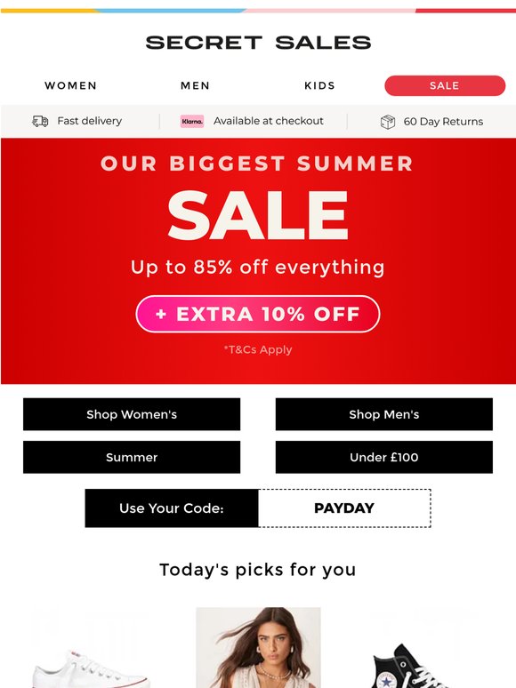 Extra 10% off: the Payday Sale for YOU