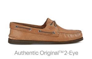 Men's Authentic Original 2 Eye Boat Shoes in Royal Brown