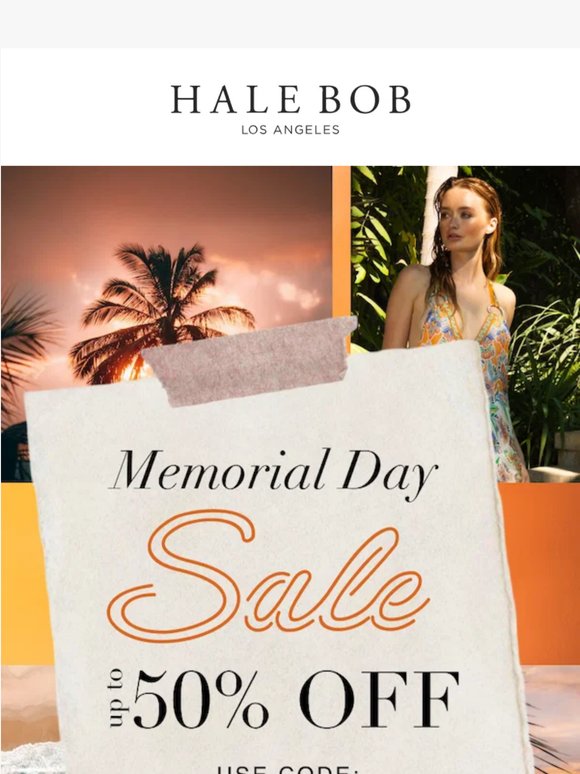 The Memorial Day Sale: Up to 50% Off ☀️