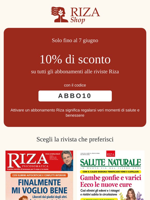 -10% sugli abbonamenti