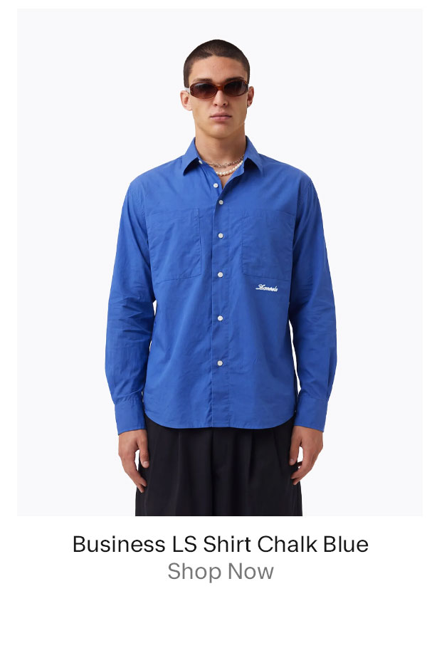 Business LS Shirt Chalk Blue