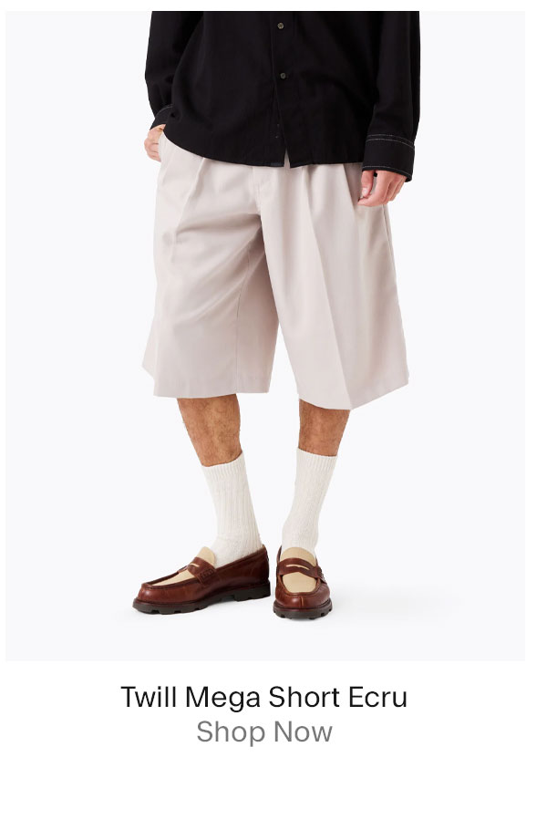 Twill Mega Short Ecru