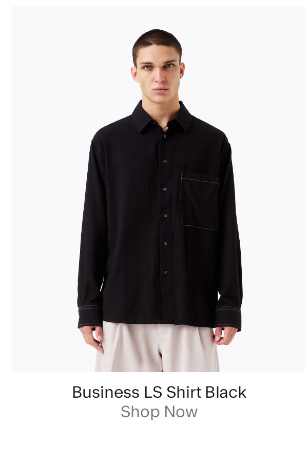 Business LS Shirt Black