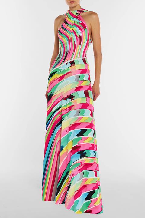 Elion Dress Reticello Rainbow