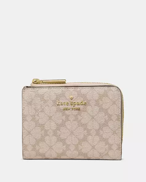 Spade Flower Small L-zip Wallet