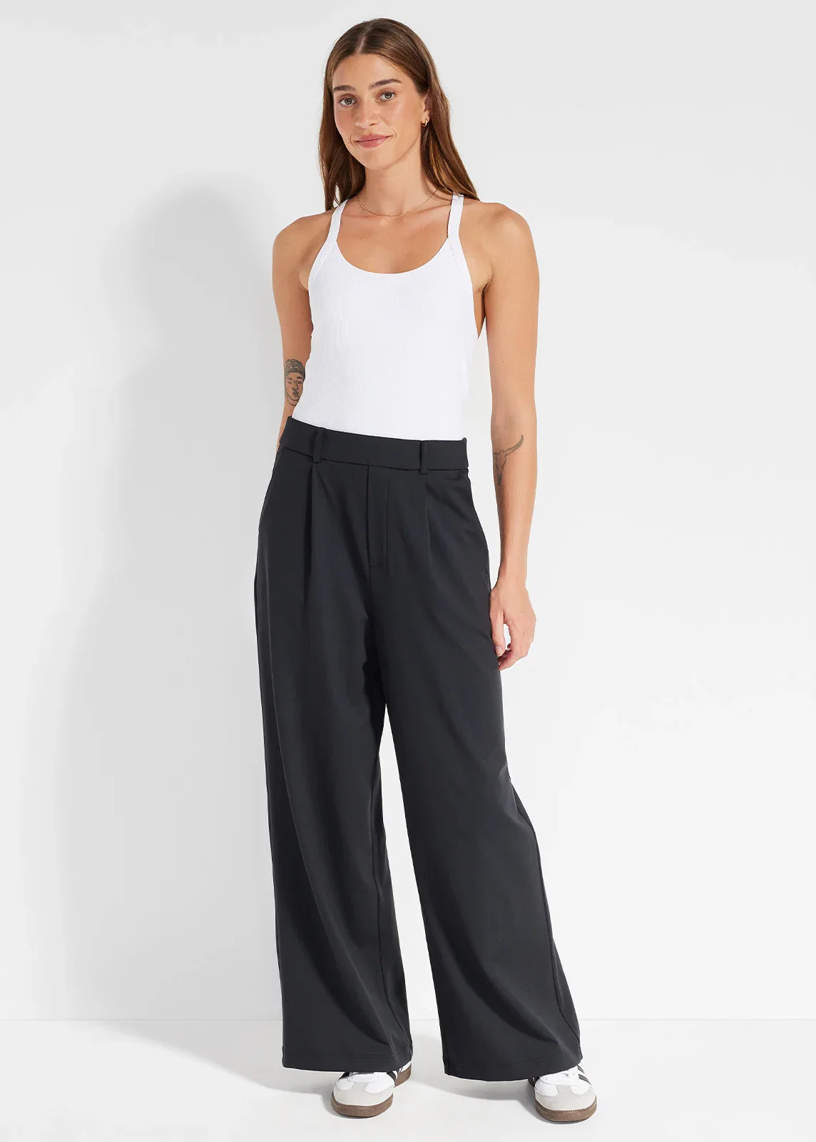 Image of Pleated Tailored Trouser