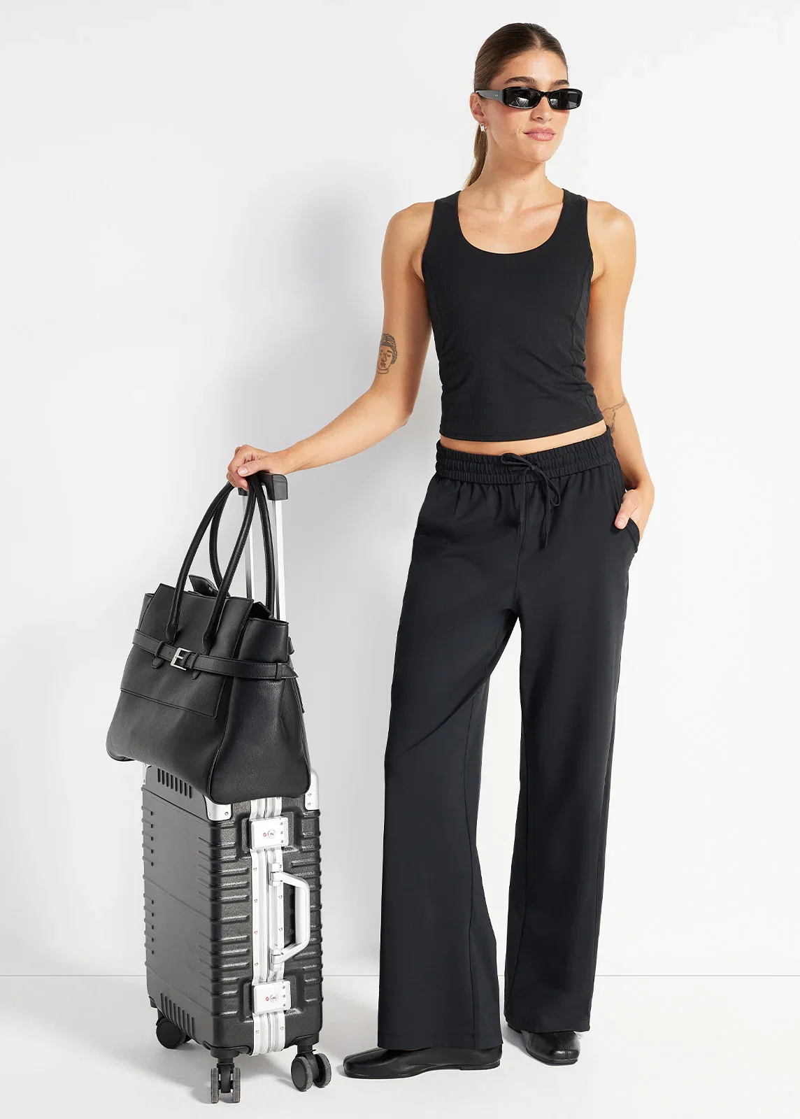 Image of Travel Wide Leg Pant