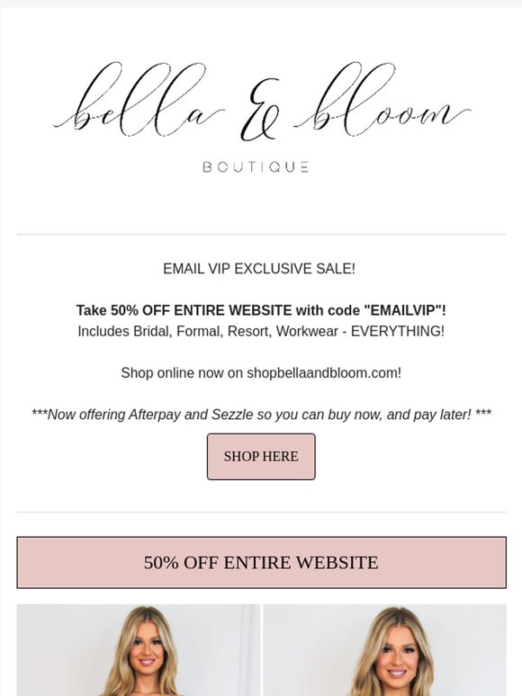 24 HOURS - 50% OFF ENTIRE WEBSITE! 🌟