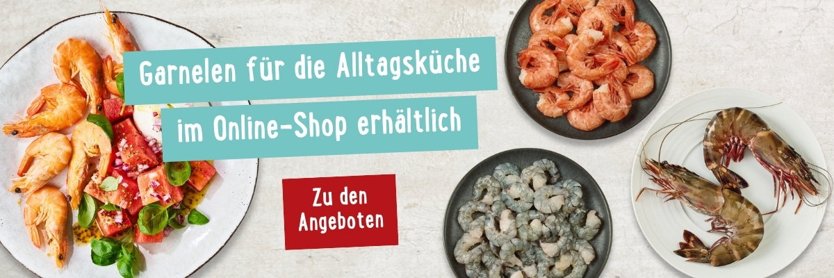 Garnelen im Online-Shop