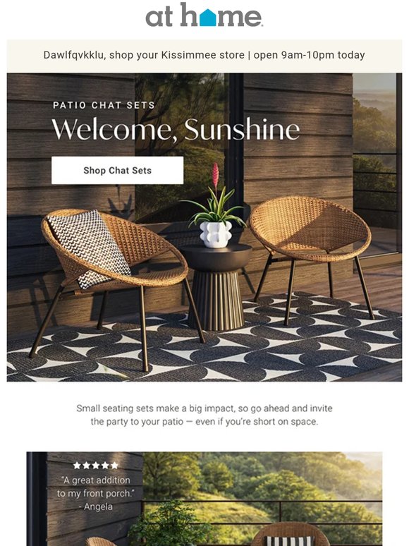 Small space? Patio chat sets fit balconies and beyond