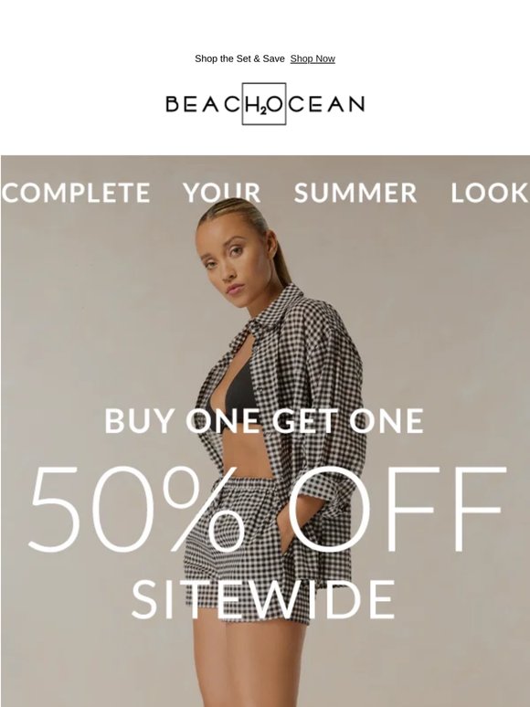 Match Your Swim Look: BOGO 50% Off