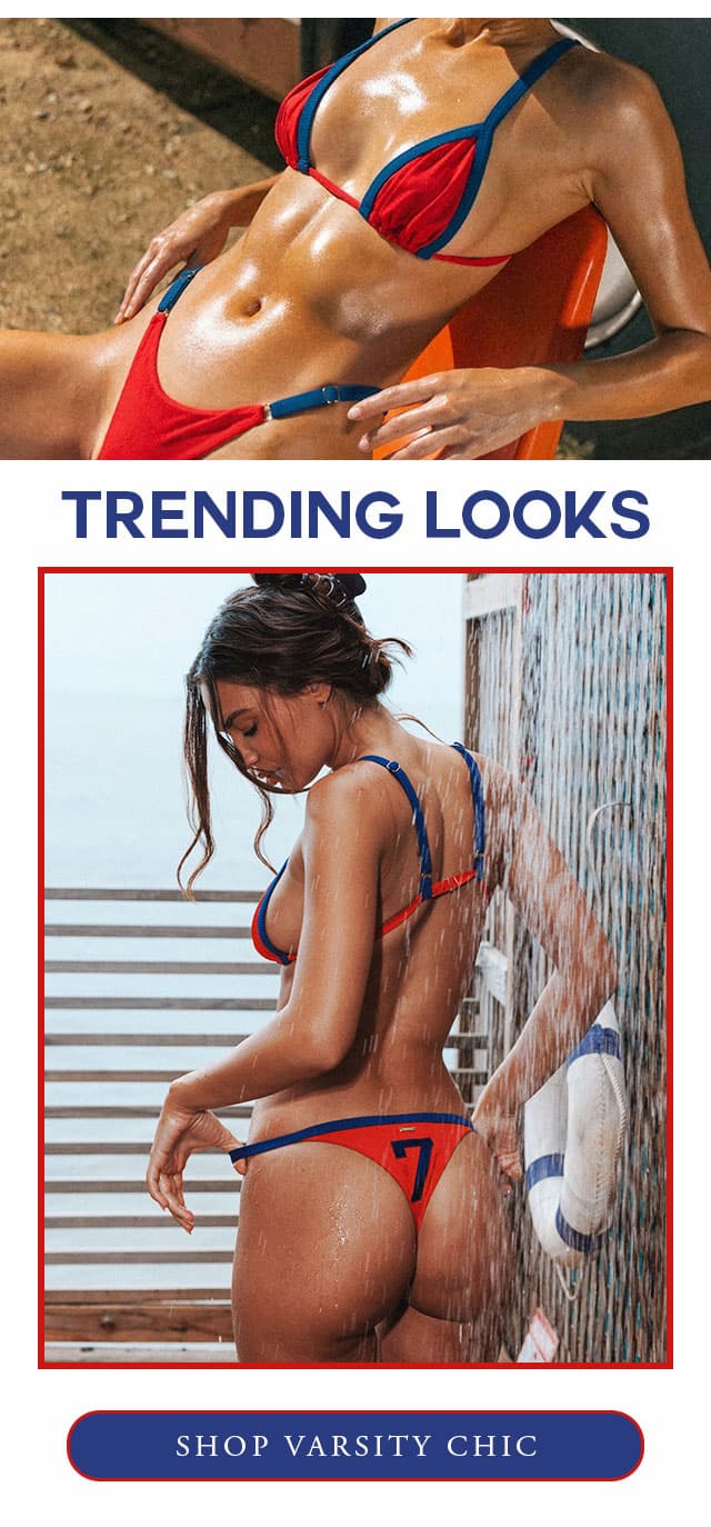 Trending looks. Shop Varsity Chic. 