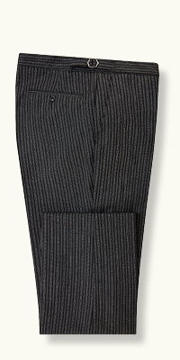 Grey Stripe Morning Unfinished Trouser