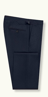 Navy Premium Suit Unfinished Trousers