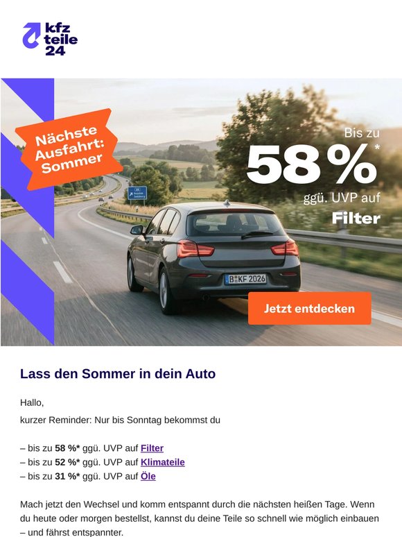 Mach DAS und spare bis zu 58 %* ggü. UVP