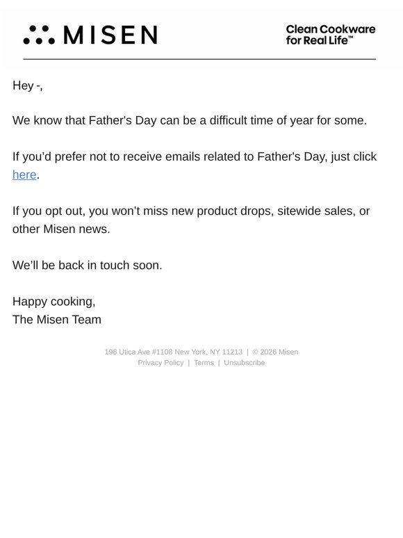 Opt Out for Father's Day?