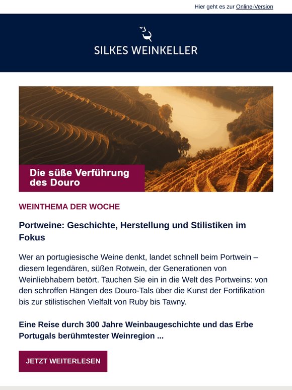 Weinthema der Woche: Portwein