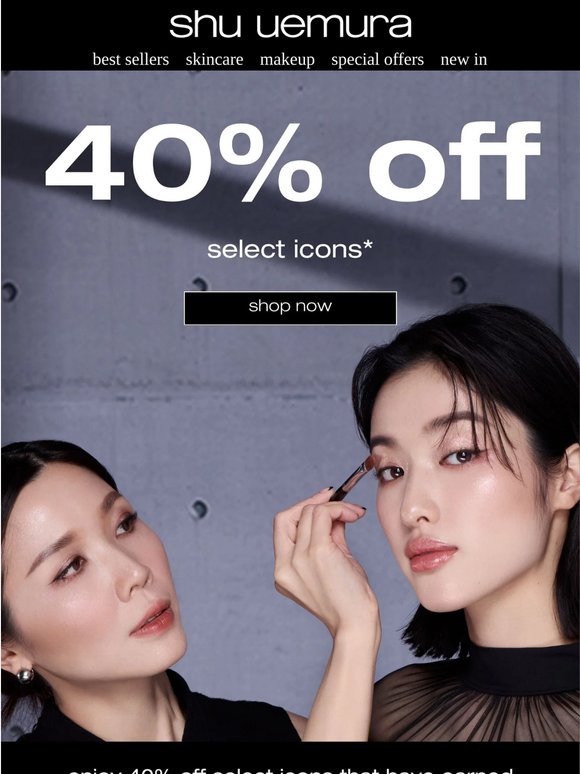 weekend treat: 40% off your favorites