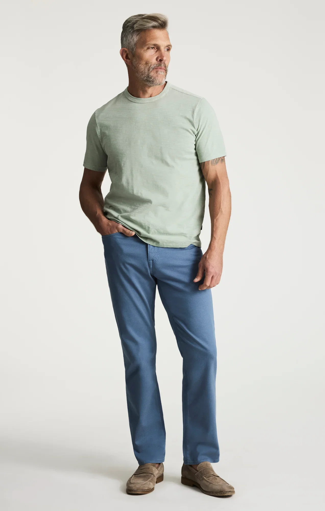 Image of Charisma Relaxed Straight Pants In Vintage Indigo Coolmax