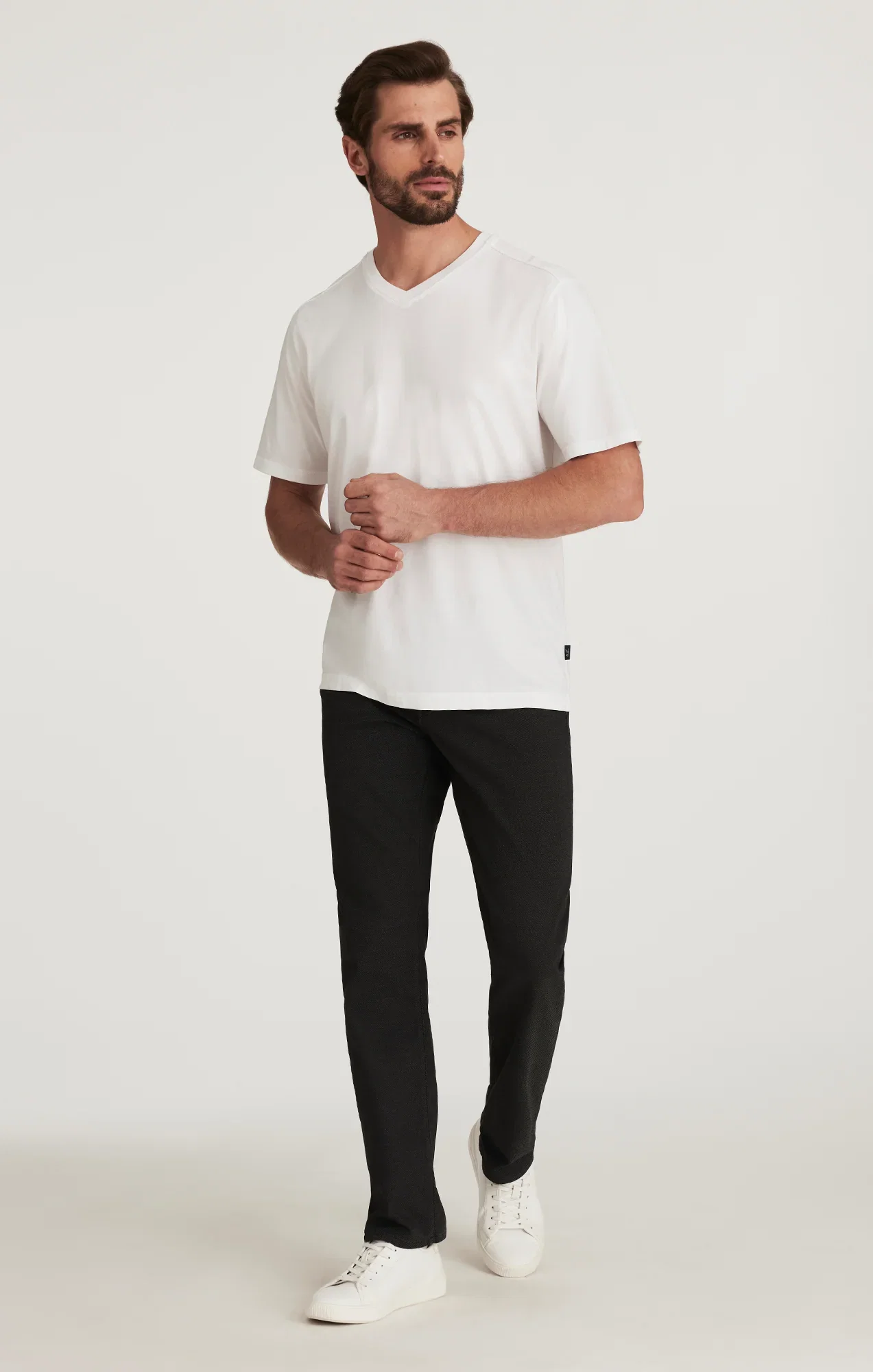 Image of Charisma Relaxed Straight Leg Pants In Black CoolMax