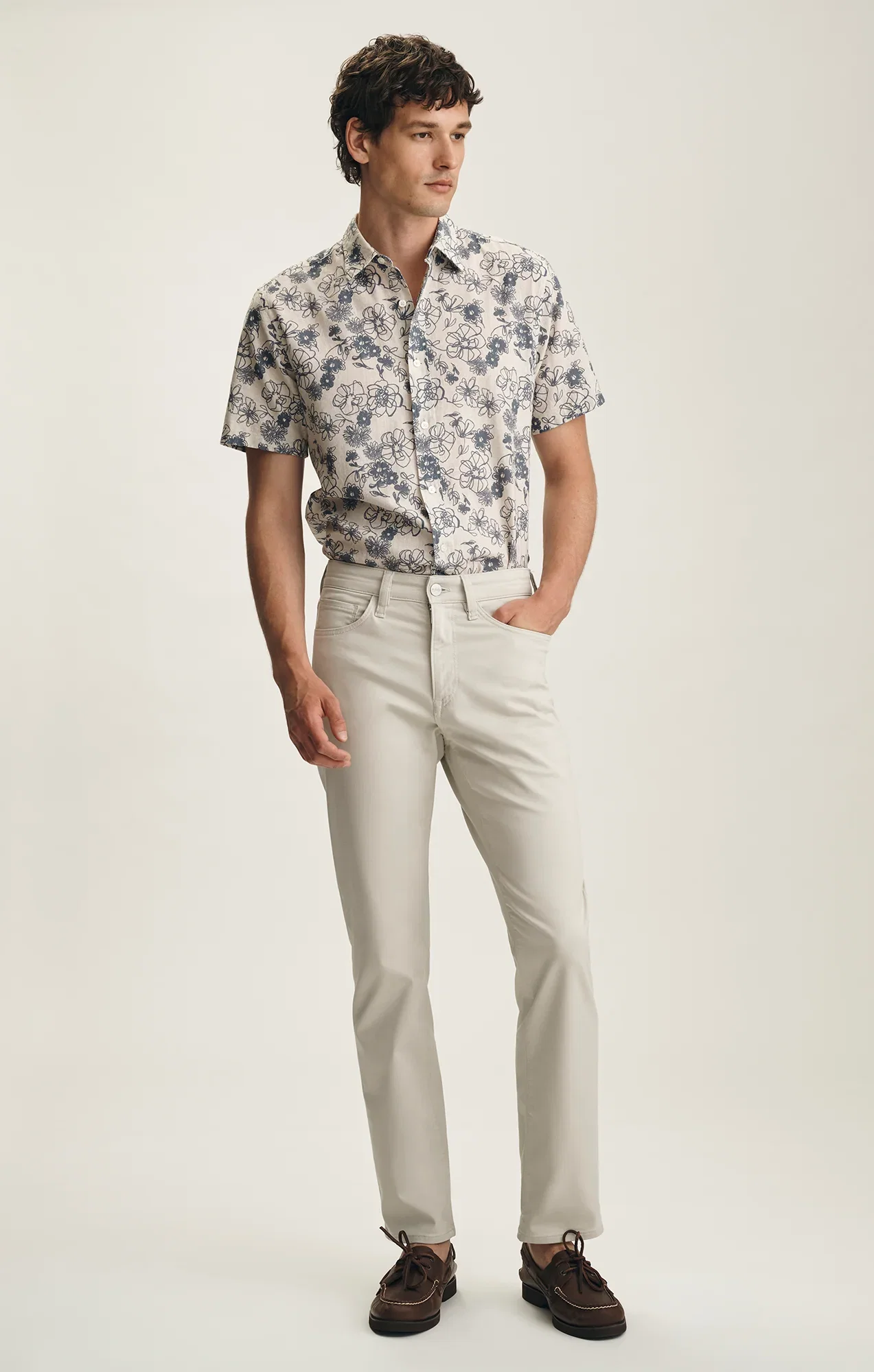 Image of Charisma Relaxed Straight Pants In Bone Coolmax