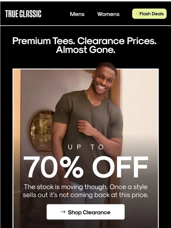 Our Best-Selling Tees At Clearance Prices Are Almost Gone