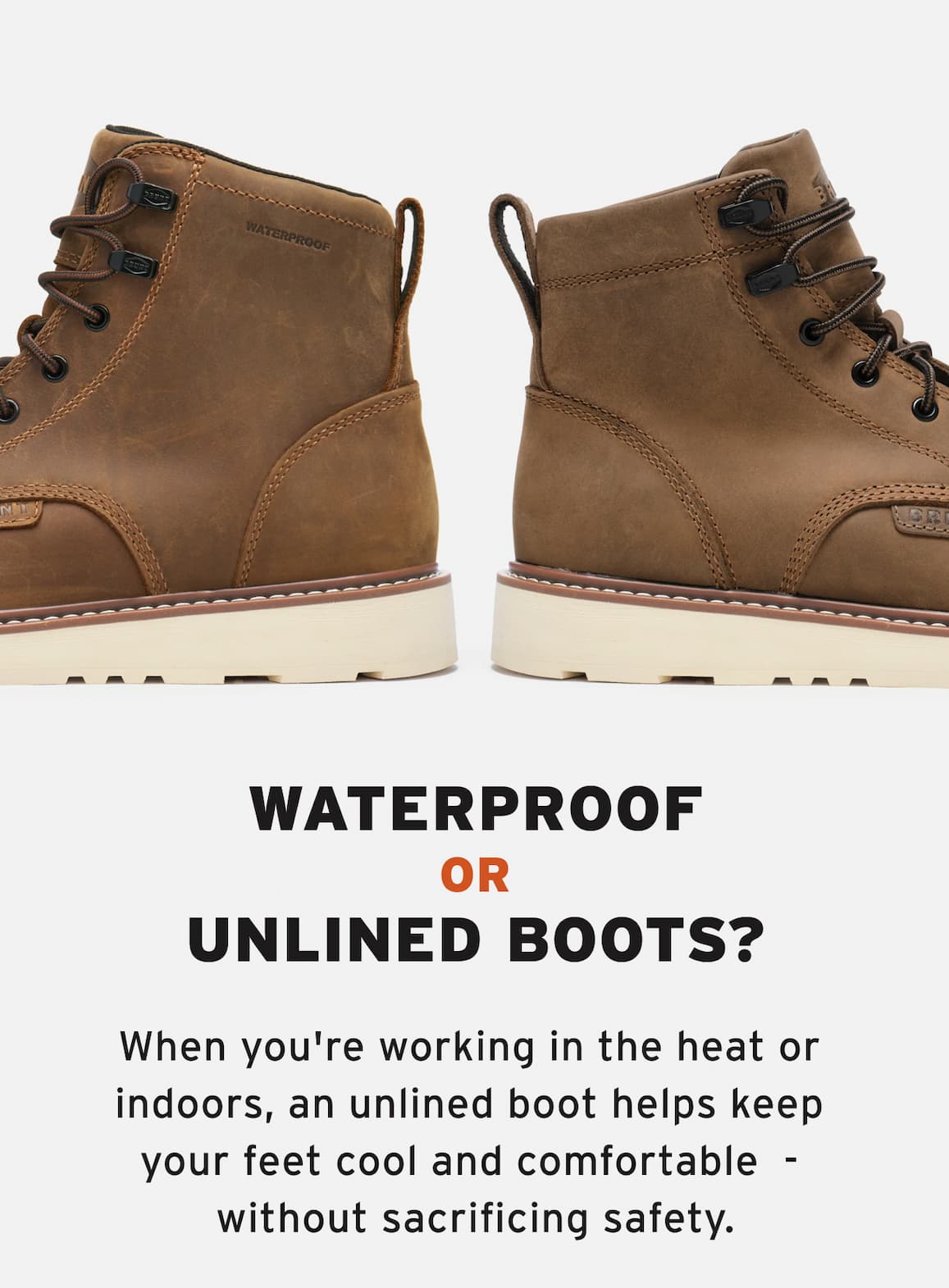 Unlined Work Boots