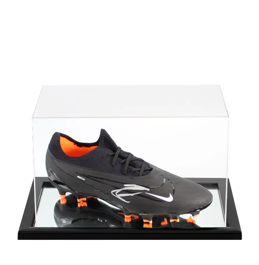 Zlatan Ibrahimovic Signed Boot: Nike - In Acrylic Display Case