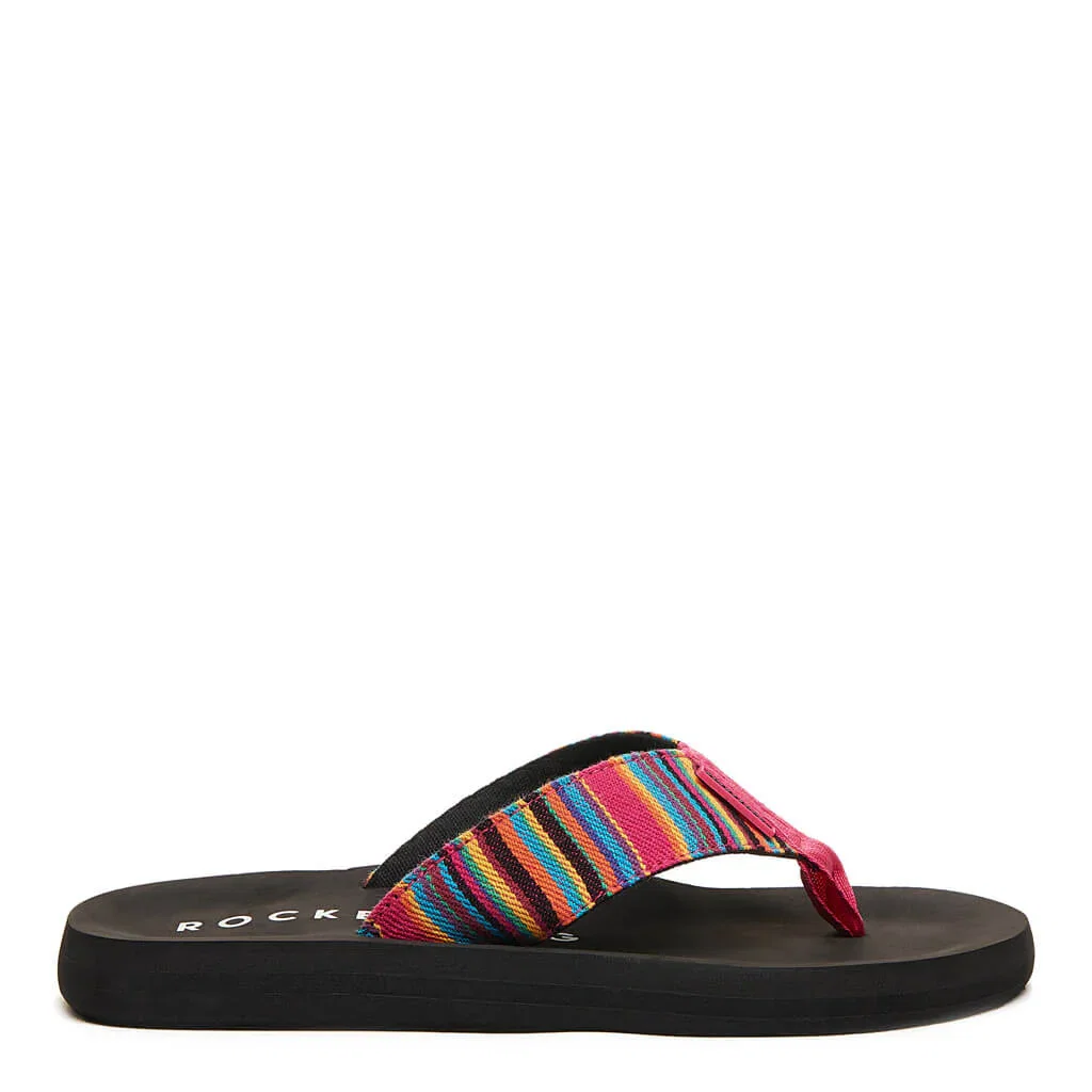 Image of Adios Pink Aloe Stripe Flip-Flops