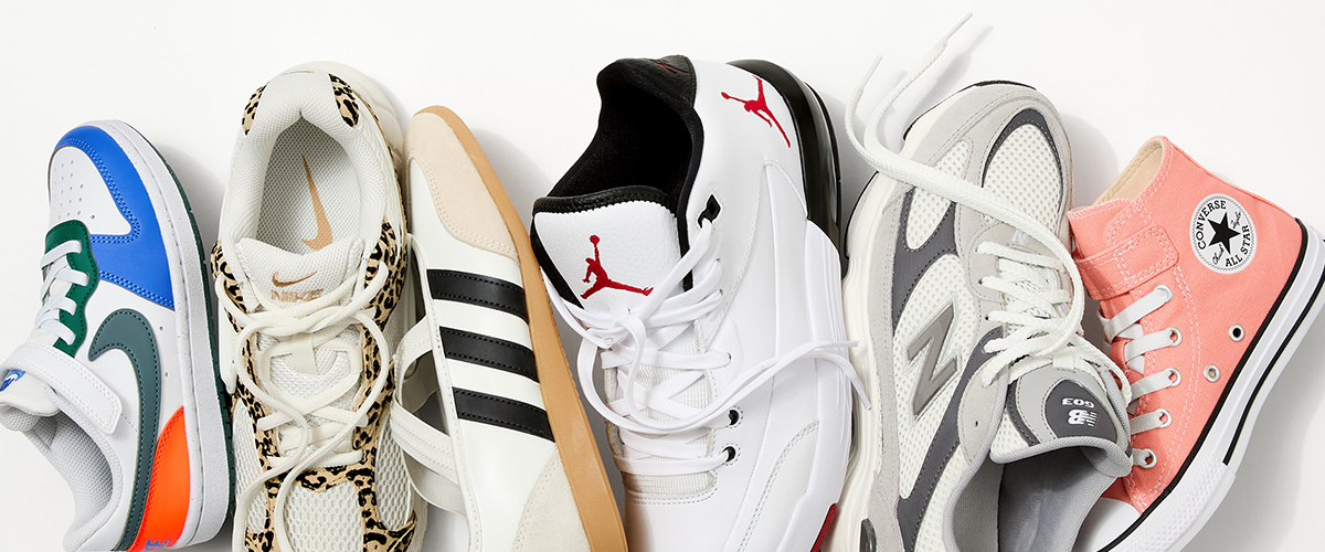 Sneaker Lineup of Athletic Sneaker Styles