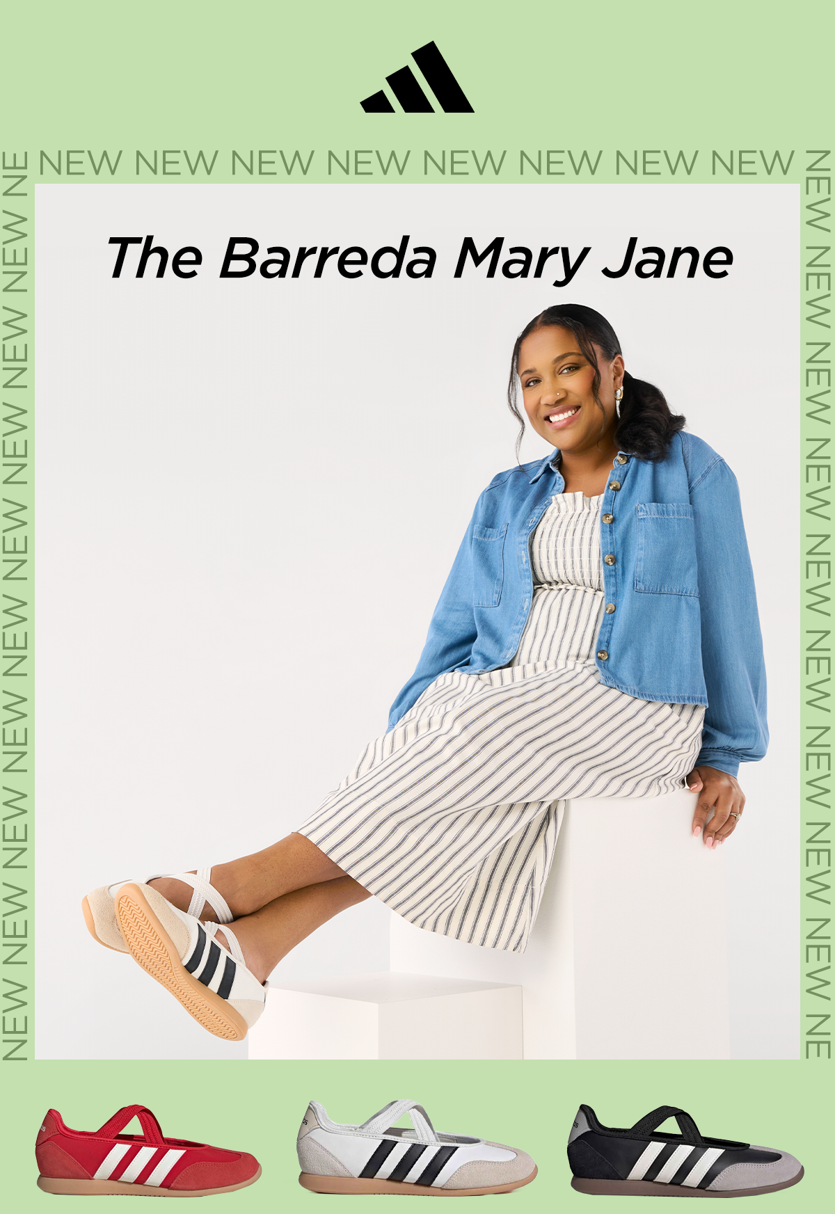 Adidas | The Barreda Mary Jane | Lifestyle Display of Adidas Sneakers