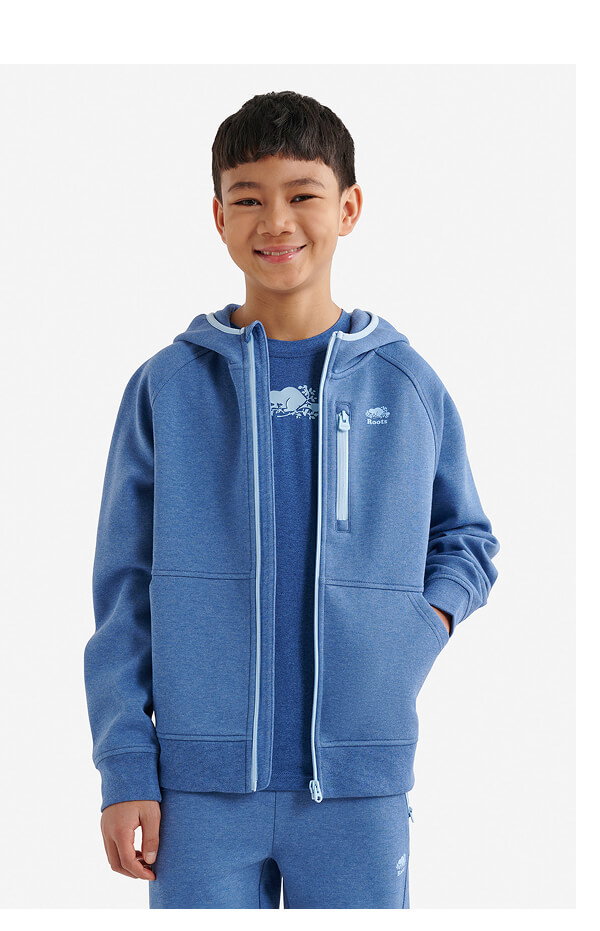 Kids Recover Interlock Full Zip Hoodie