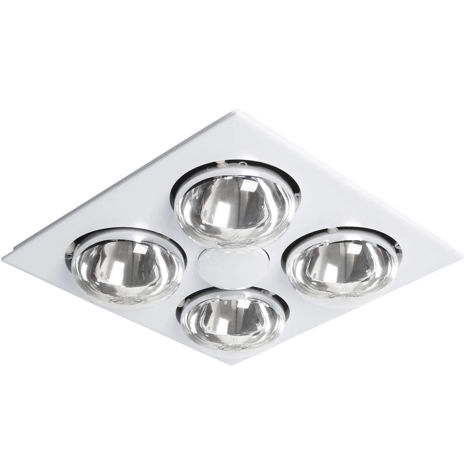 Martec Striker 4 Panel 3 in 1 Bathroom Exhaust Fan and Heater with Tricolour LED Light - White