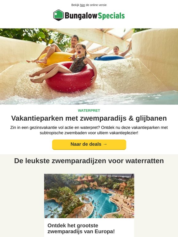 Parken met de beste zwemparadijzen