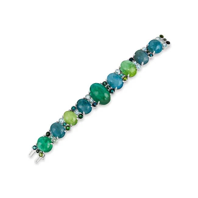 TOURMALINE AND AQUAMARINE BRACELET