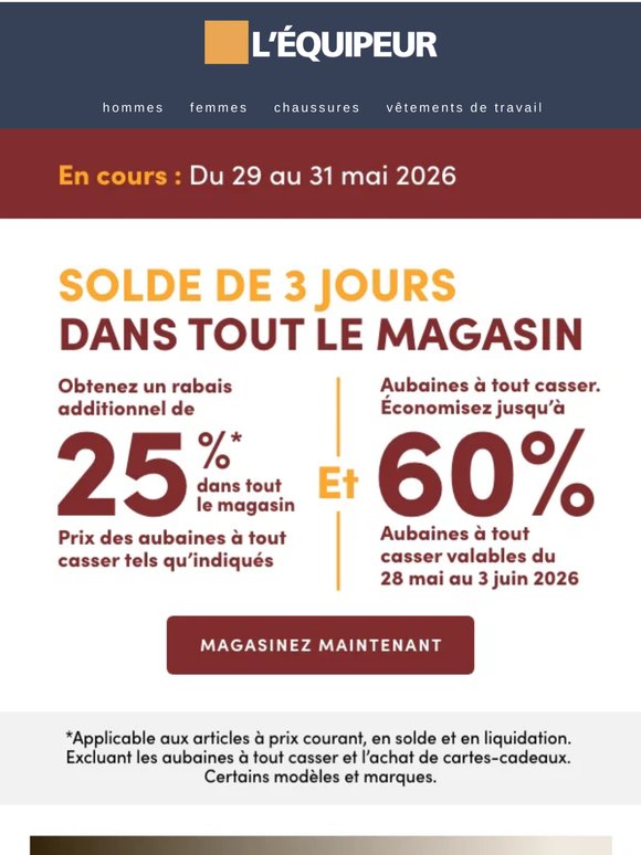 Découvrez les meilleures aubaines de la semaine
