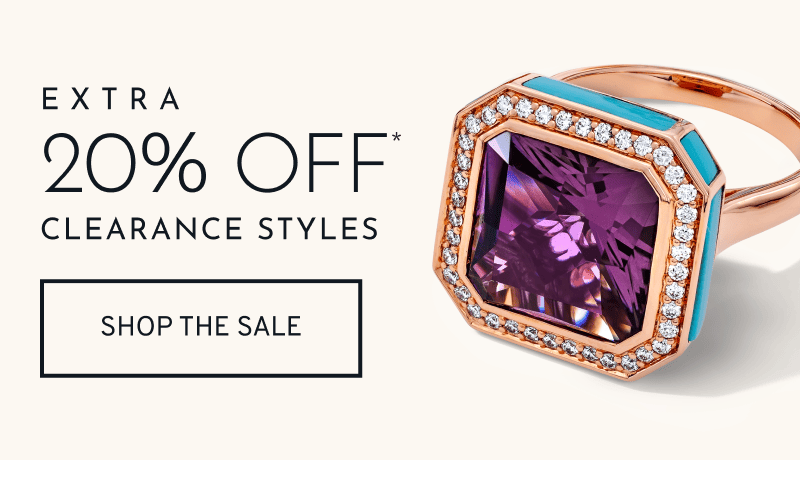 Square purple gemstone ring. Extra 20% Off Clearance Styles. Click to Shop The Sale