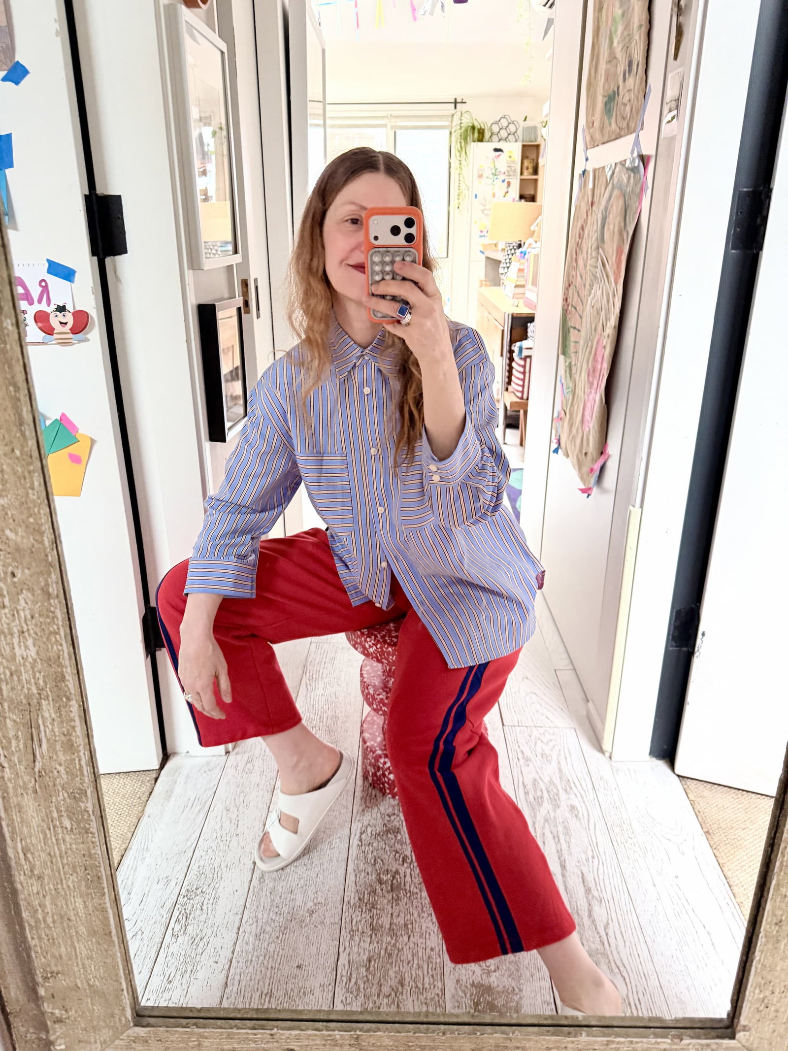 No.6 Lake Shirt in Oxford Stripe