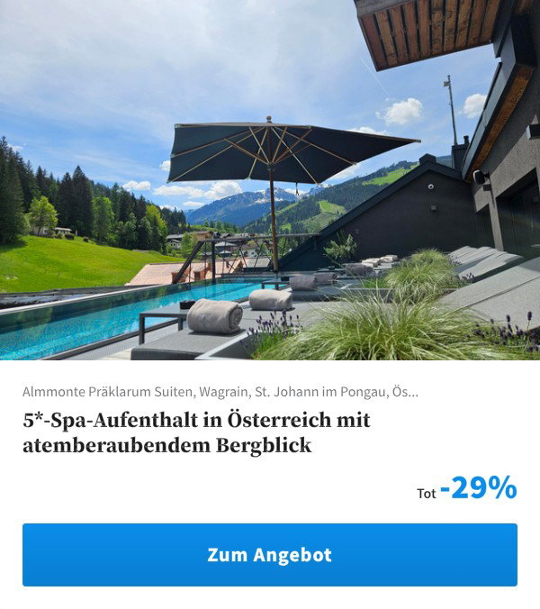 5*-Spa-Aufenthalt in Österreich mit atemberaubendem Bergblick