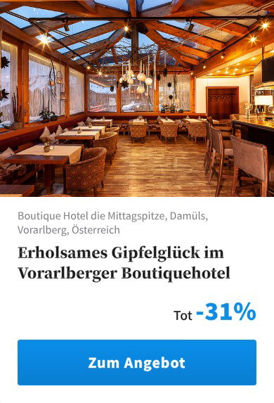 Erholsames Gipfelglück im Vorarlberger Boutiquehotel