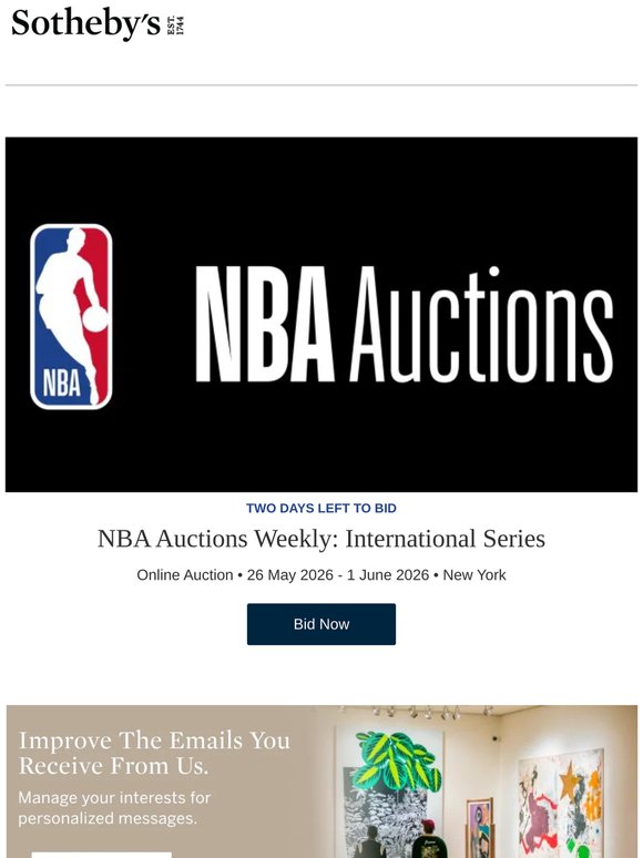NBA Auctions Weekly: International Series