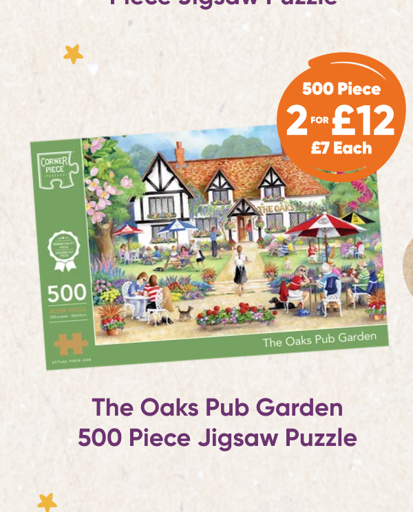 The Oaks Pub Garden 500 Piece Jigsaw Puzzle. - 2 for £12 500 piece £7 each