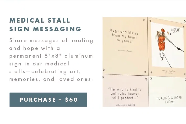Purchase a stall sign