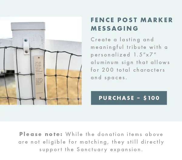 Purchase a fence plaque