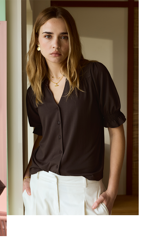 Noa Short Sleeve Blouse